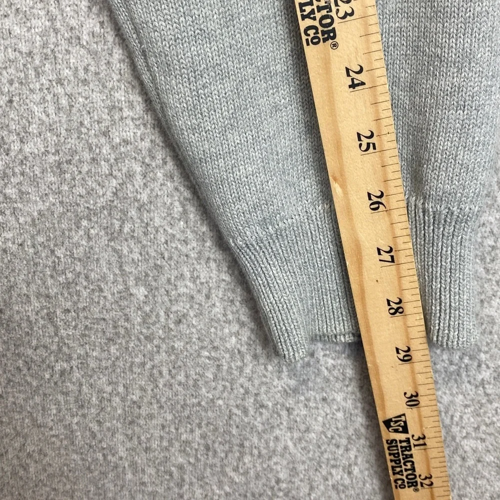 Express cotton hoodie sweater L mens gray fisherman nautical grunge retro